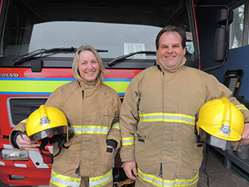 Kim and Craig - on call firefighters