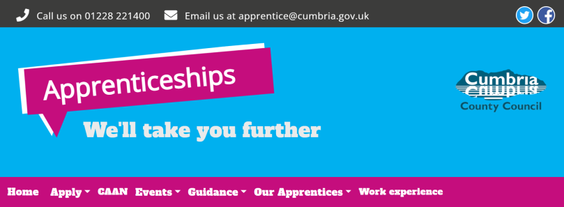 Cumbria Apprenticeships has a new website